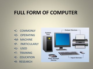 Basic fundamentals of computer | PPTX | Computer Peripherals | Computing image.