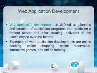 Basic fundamentals of web application development | PPT