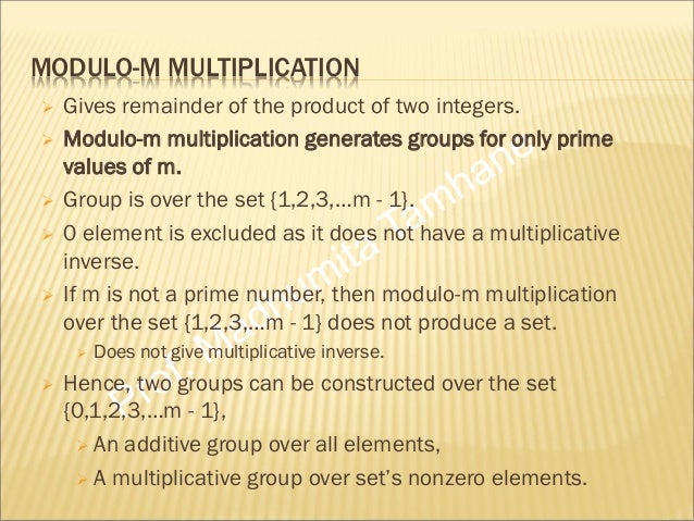 multiplicative inverse modulo control error arithmatics for galois Basic field required