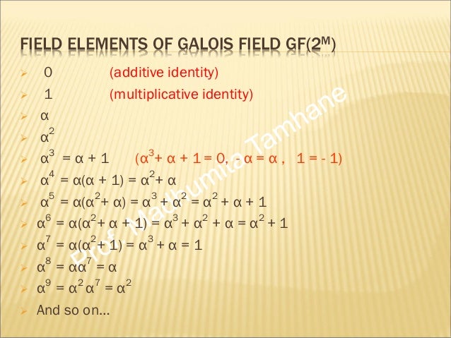 multiplicative inverse 9/2 of error galois control field for arithmatics required Basic multiplicative inverse 9/2 of error galois control field for arithmatics required Basic