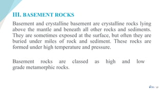 Basement Rocks Under Indiana Basic Geology hydrogeology for ground water detection | PPTX