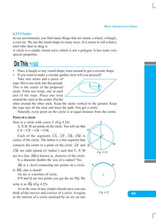 Basic geometrical ideas