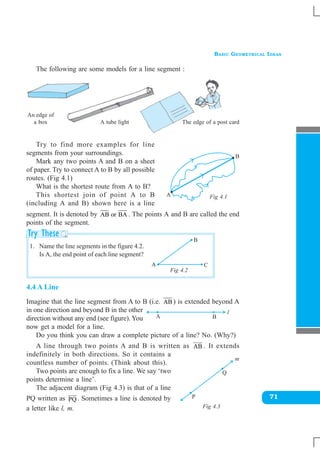 Basic geometrical ideas