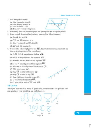 Basic geometrical ideas