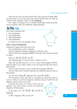 Basic geometrical ideas