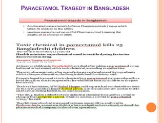 PARACETAMOL TRAGEDY IN BANGLADESH
 