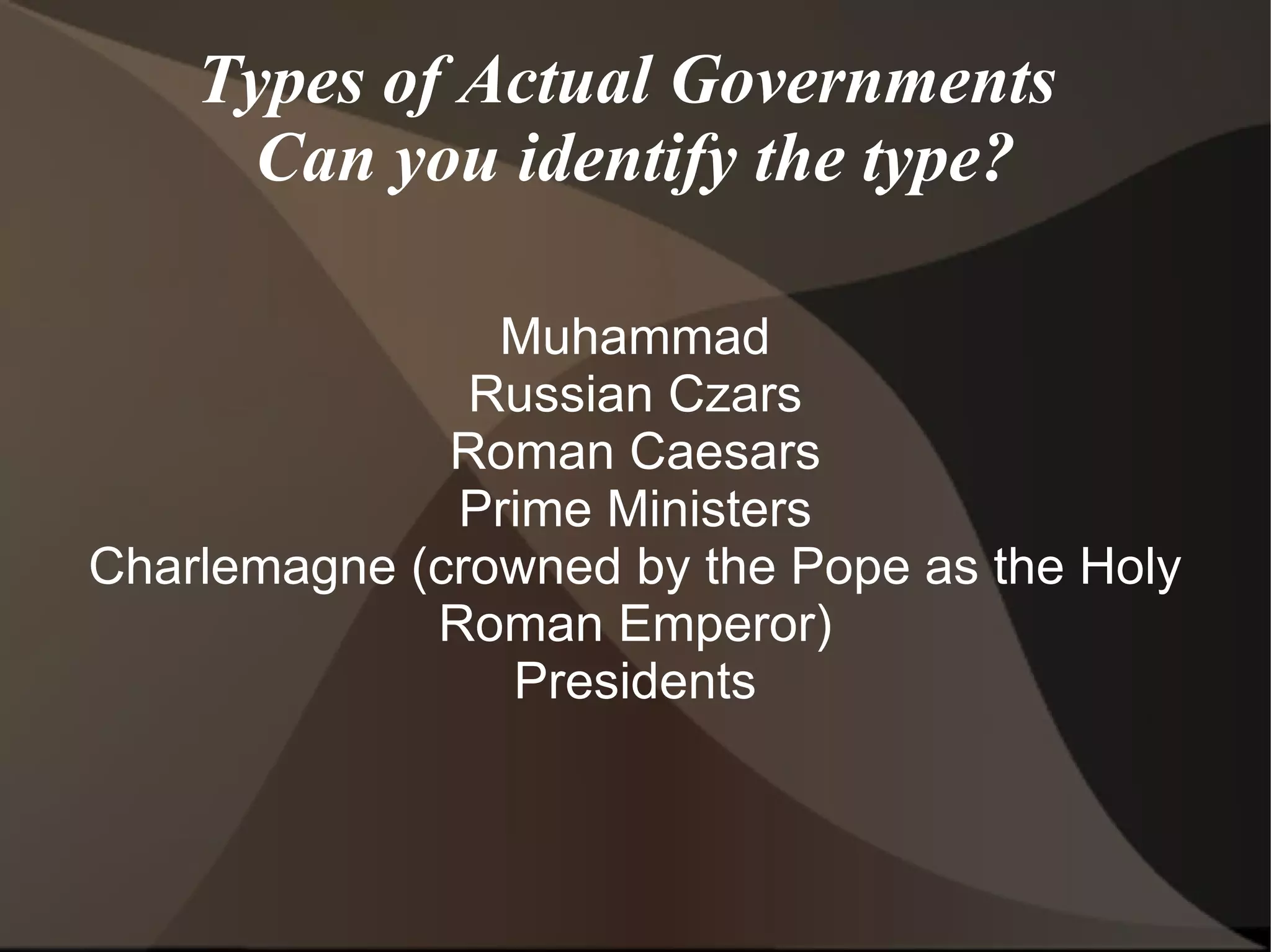 Free elections must be held 