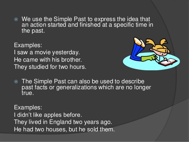 What are the grammar rules for simple past tense in English?