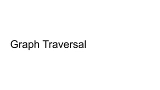 Graph Traversal
 