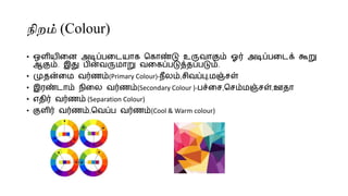 Basic graphic elements (in Tamil) | PPTX