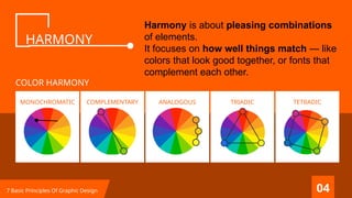 BASIC GRAPHIC PRINCIPLES - Elements of Art | PPTX