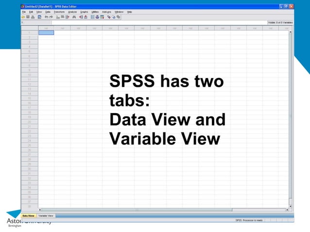 Basic guide to SPSS | PPT