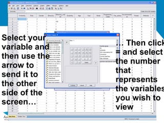 Basic guide to SPSS