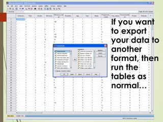 Basic guide to spss | PPT