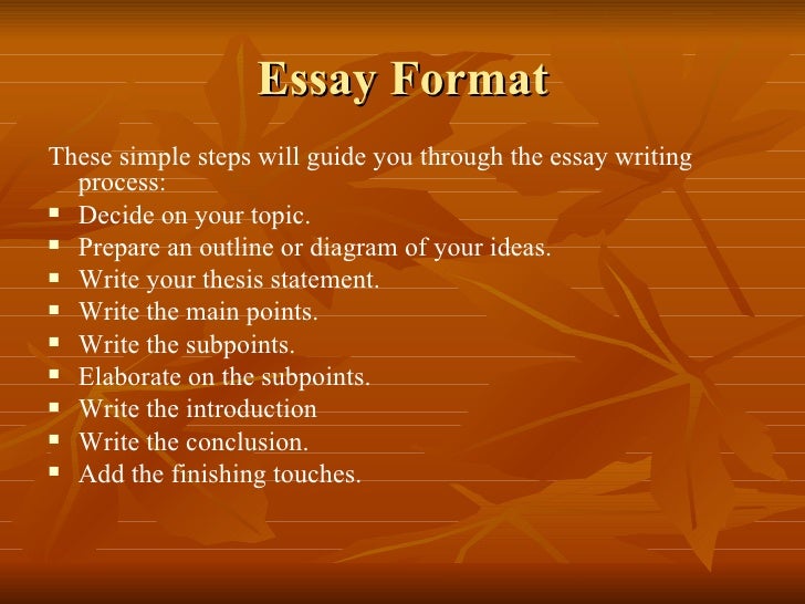 Guide to writing a basic essay