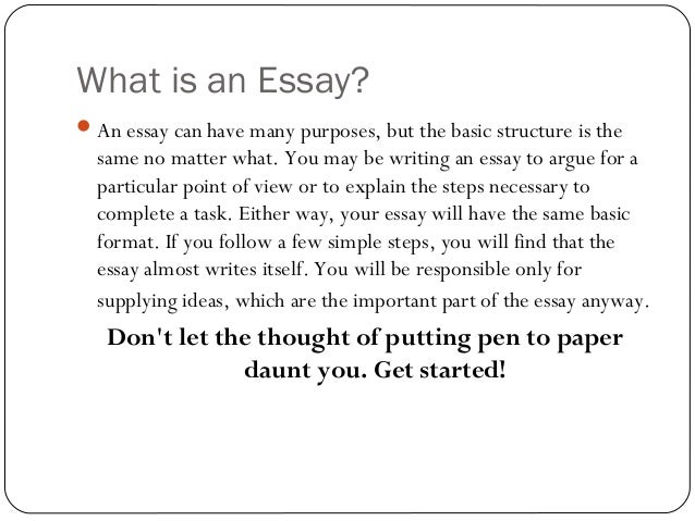 guide to writing a basic essay