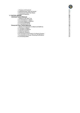 Handball Tactic Paper.pdf Basic handball methods | PDF