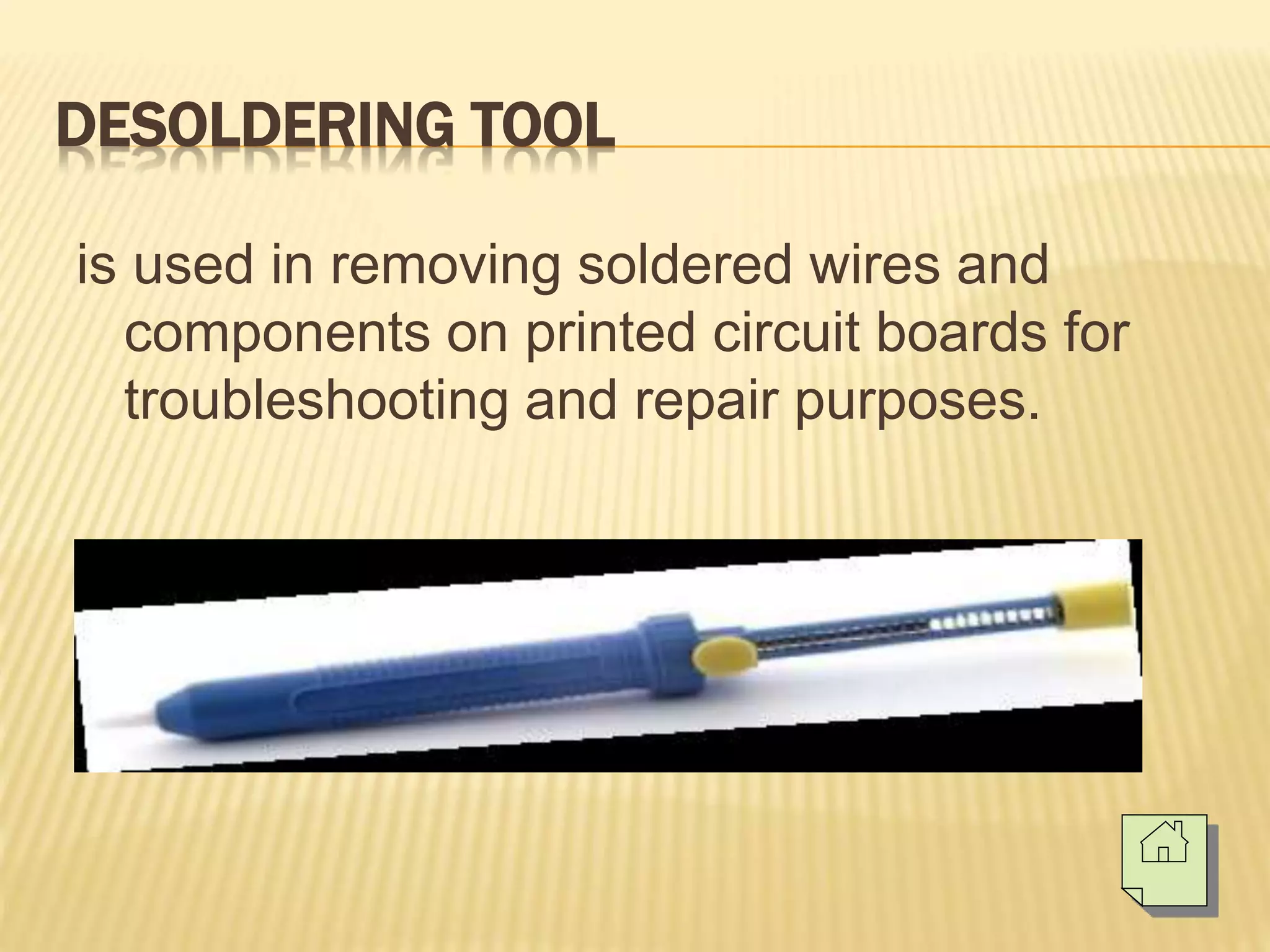 Basic hand tools (Electronics Technology)