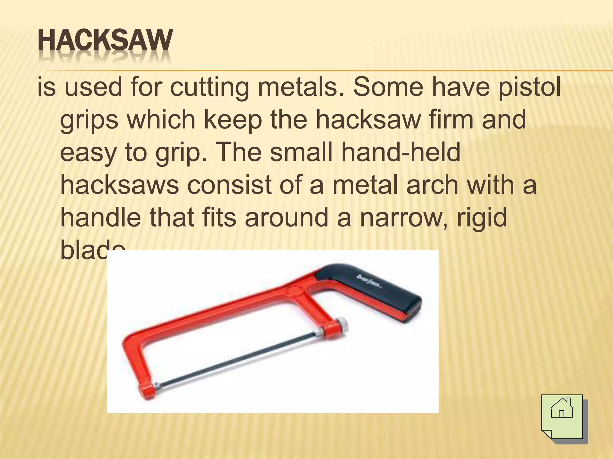 Basic hand tools (Electronics Technology)