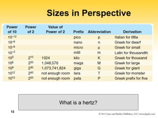 12 
Sizes in Perspective 
What is a hertz? 
 