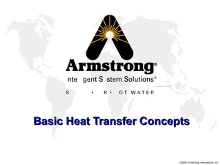 ©2006 Armstrong International, Inc.
®
Basic Heat Transfer ConceptsBasic Heat Transfer Concepts
 