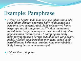 Basic helping skill | PPTX