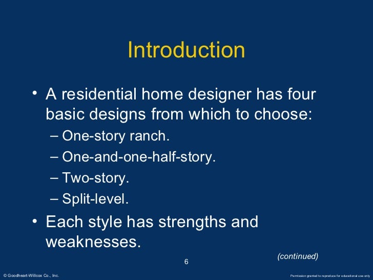 6 introduction a residential home designer