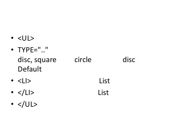 Basic html