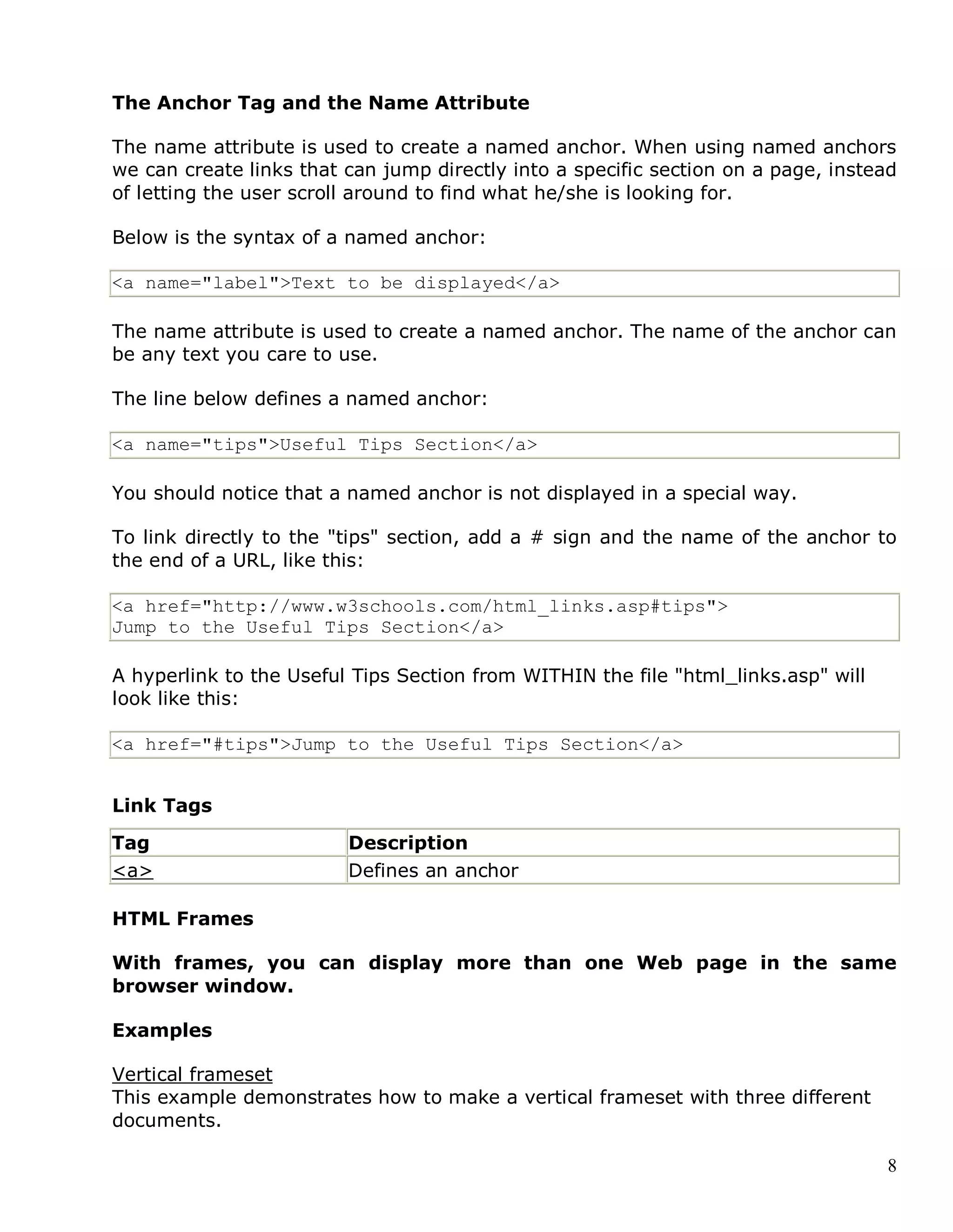 Basic Html Notes | PDF