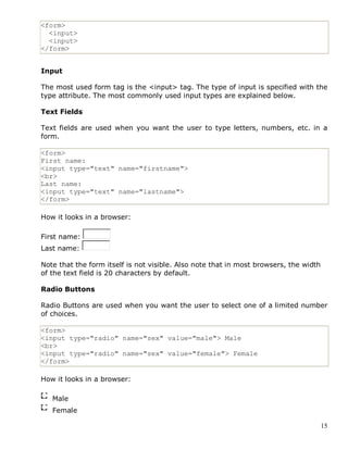 Basic Html Notes | PDF | Web Design and HTML | Internet