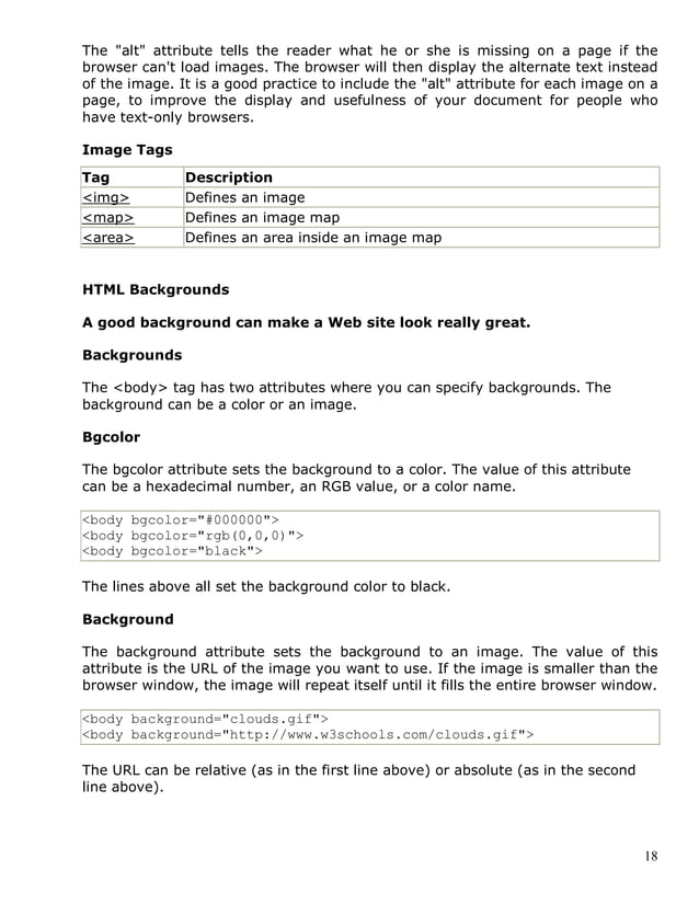 Basic Html Notes | PDF
