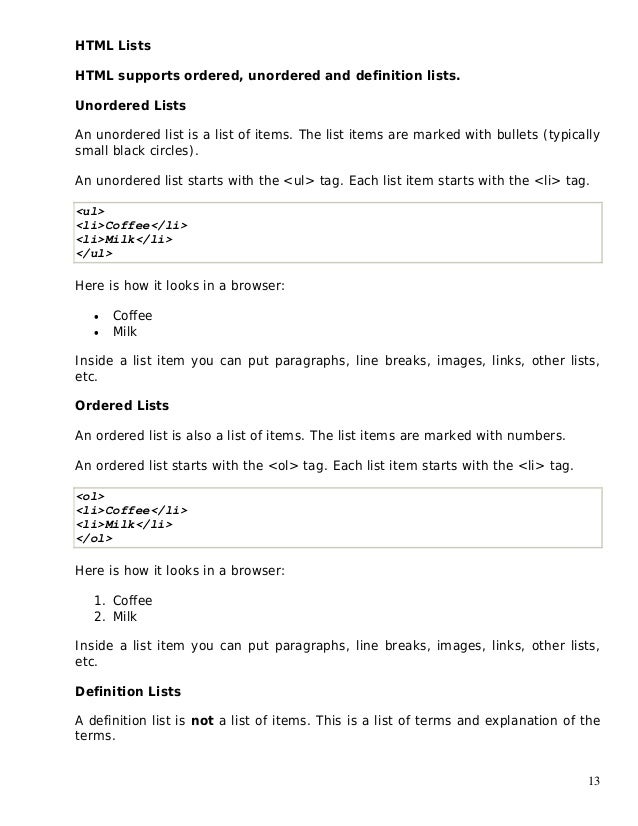 Basic Html Notes image.