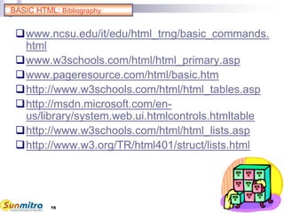 Basic HTML | PPT