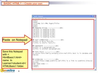 Basic HTML | PPT