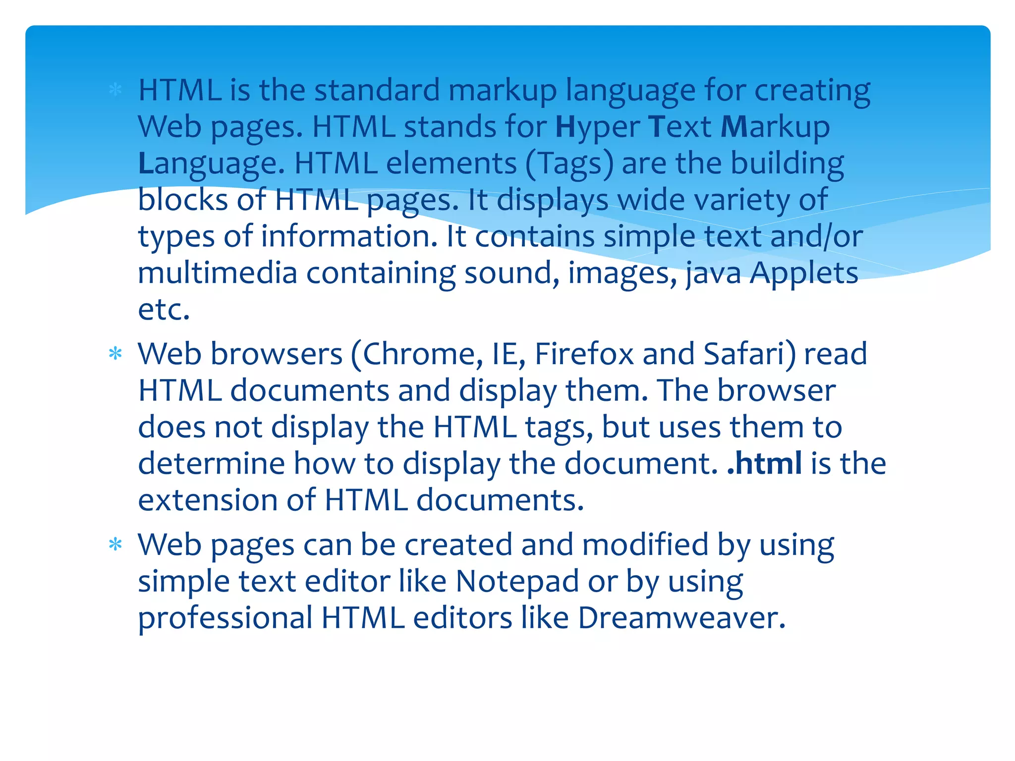 Basic html | PPT