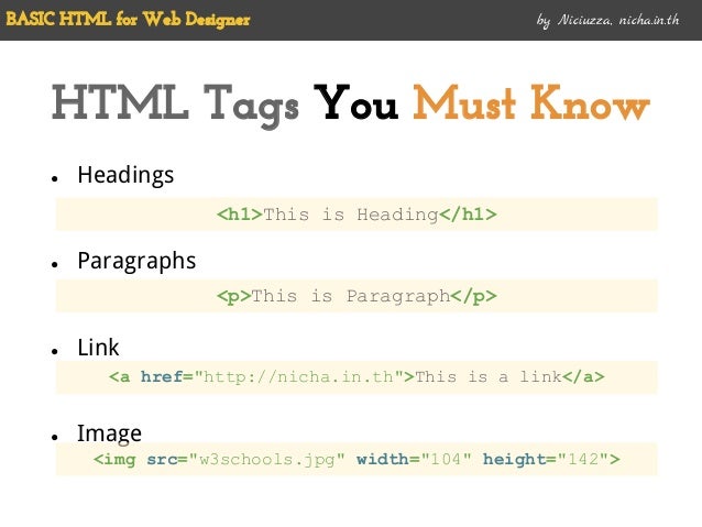 basic html