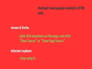 Basic HTML & CSS | PPT
