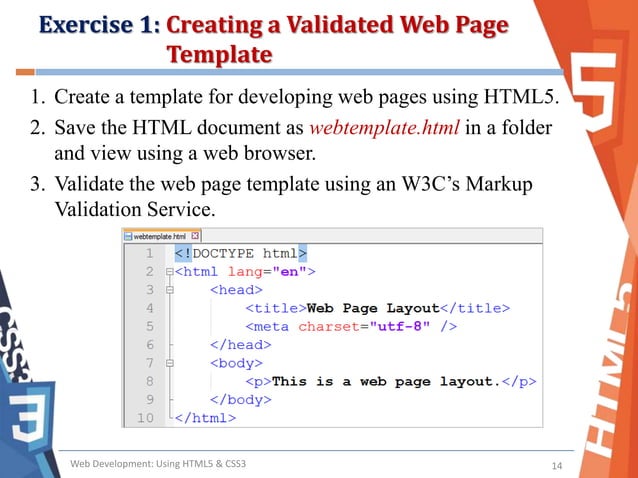Basic html structure | PPTX | Web Development | Internet