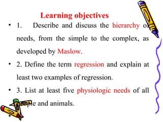 Basic human needs.ppt In 1943, psychologist Abraham H. Maslow outlined ...