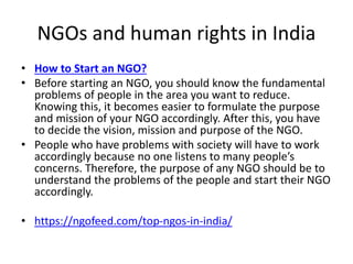 Ngo Human Rights Policy Examples Basic Human Right - Unit 3.pptx