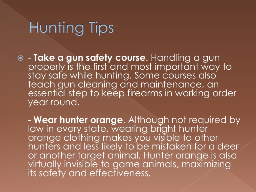 Basic Hunting Safety Tips