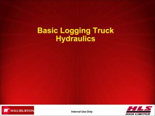 OH043.1
Internal Use Only
Basic Logging Truck
Hydraulics
 