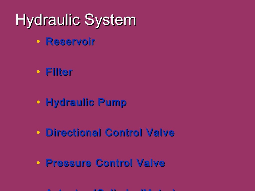Basic hydraulics