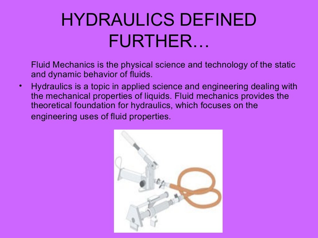 Basic hydraulics