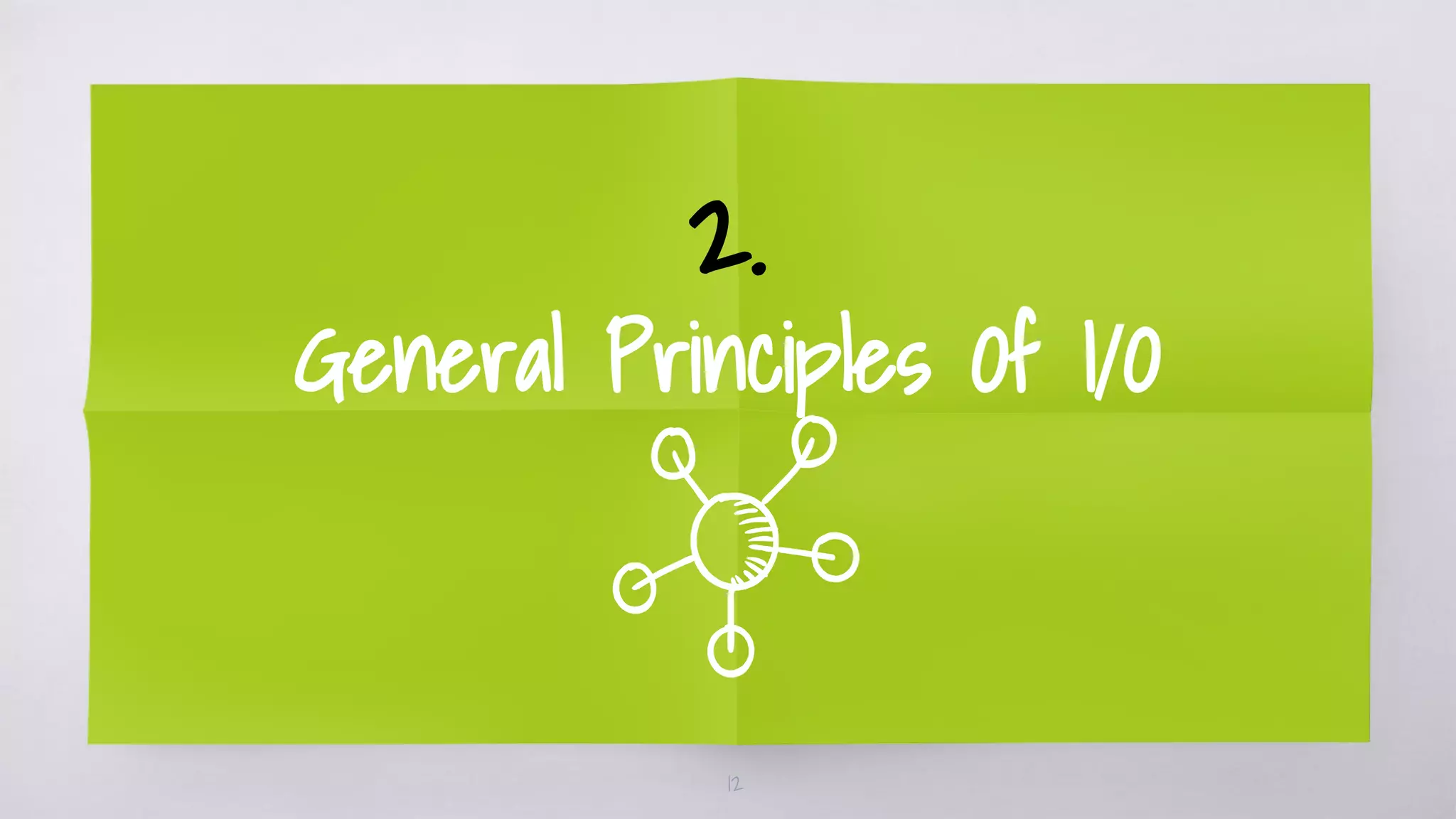 2.
General Principles Of I/O
12
 