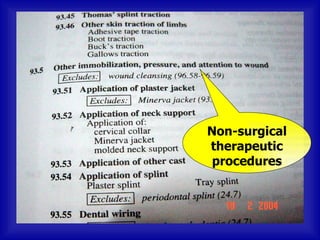 Non-surgical
therapeutic
 procedures
 
