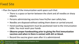Immunization Training for Community Health workers | PDF