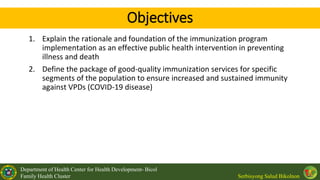 Immunization Training for Community Health workers | PDF
