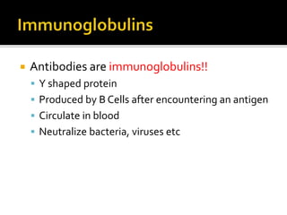 Basic immunology, antigens and antibodies | PPTX