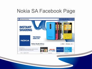 Nokia SA Facebook Page
 